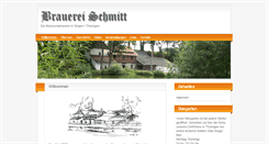 Desktop Screenshot of brauerei-schmitt.de