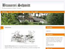 Tablet Screenshot of brauerei-schmitt.de